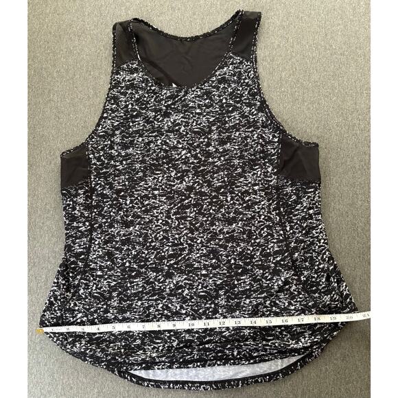Lululemon | Women's Yoga Black Splatter Sculpt Sleeveless Mesh Tank | Medium - Picture 3 of 8